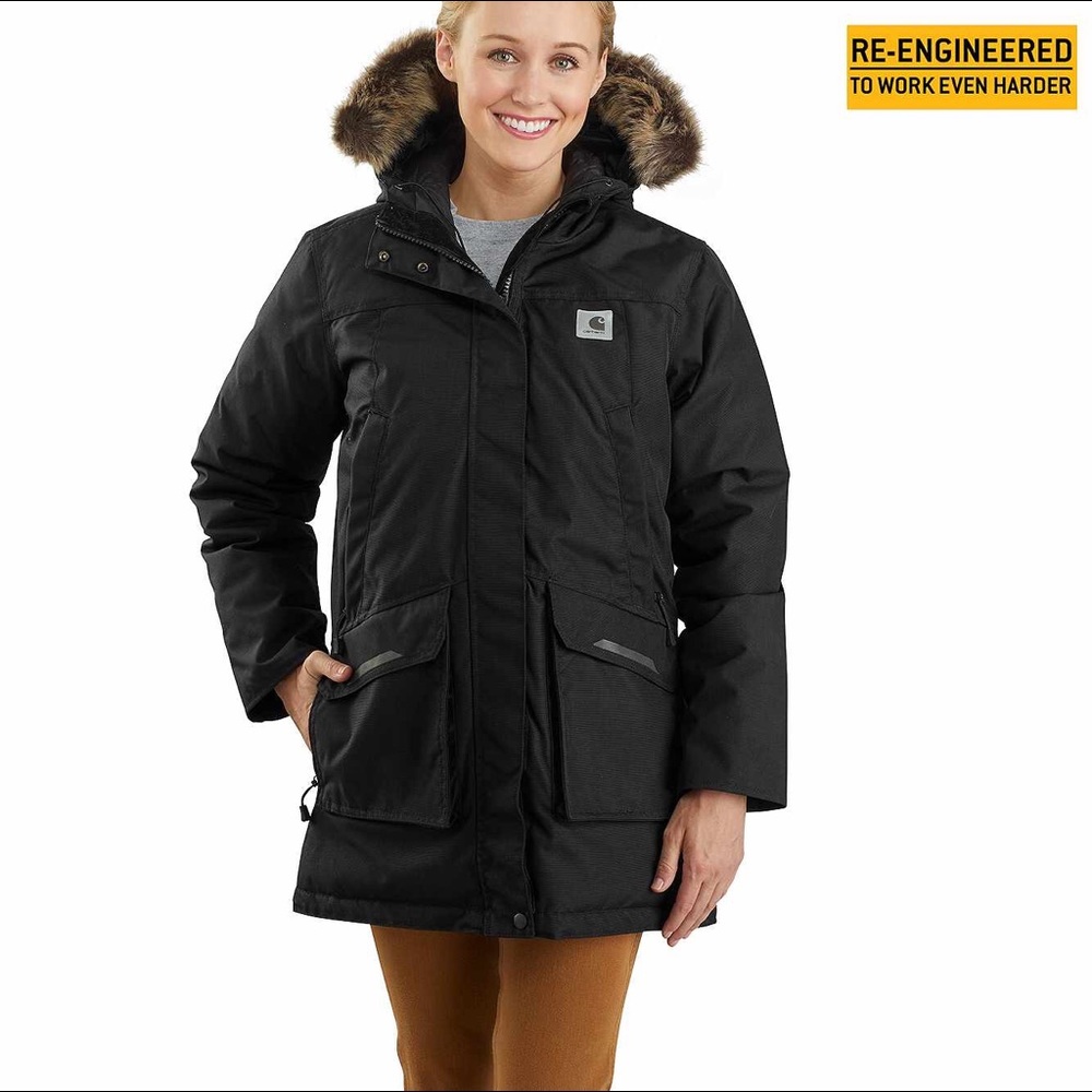 Women’s Carhartt Insulated Winter Jacket Fur Hood